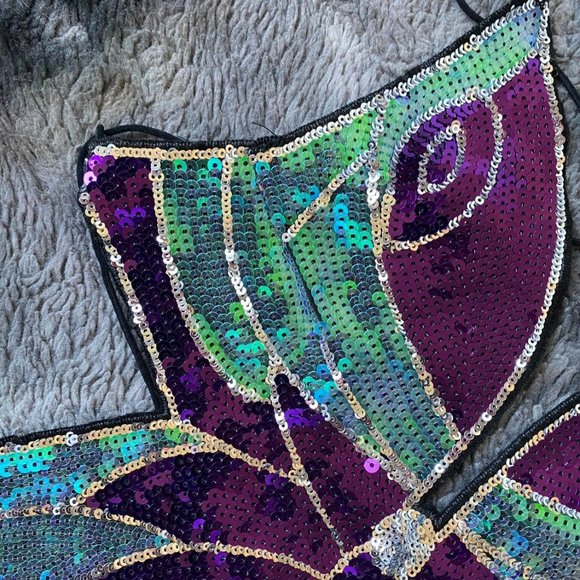 Butterfly Babe Shimmer Sequin Top - Picture 7 of 11